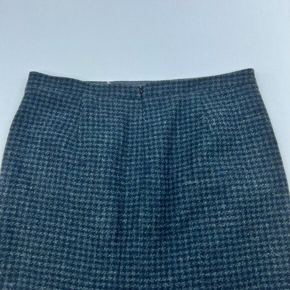 J.Crew Womens Houndstooth Pencil Skirt Wool Blend Gray/Black Size 8 Zip - Picture 6 of 9
